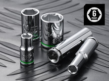 Load image into Gallery viewer, 101 Piece, 1/4" Drive, 6 Point, Shallow & Deep, SAE & Metric Chrome Socket Set with Bits
