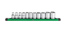 Load image into Gallery viewer, 1/2" Drive, 11 Piece, 6 Point, SAE, Standard Chrome Socket Set