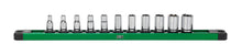 Load image into Gallery viewer, 1/4" Drive, 11 Piece, 6 Point, SAE, Standard Chrome Socket Set