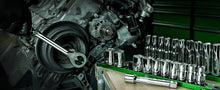 Load image into Gallery viewer, 1/2" Drive, 11 Piece, 6 Point, SAE, Standard Chrome Socket Set
