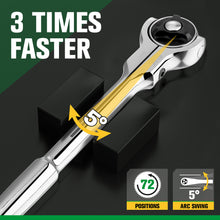 Load image into Gallery viewer, 3/8&quot; Drive Professional Roto-Head Ratchet
