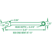 Load image into Gallery viewer, 5/8&quot; X-Frame® 6 pt  Fractional Combination Wrench
