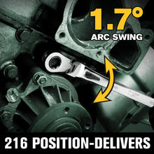 Load image into Gallery viewer, 12 Piece Flex-Head X-Frame® Metric Ratcheting Wrench Set
