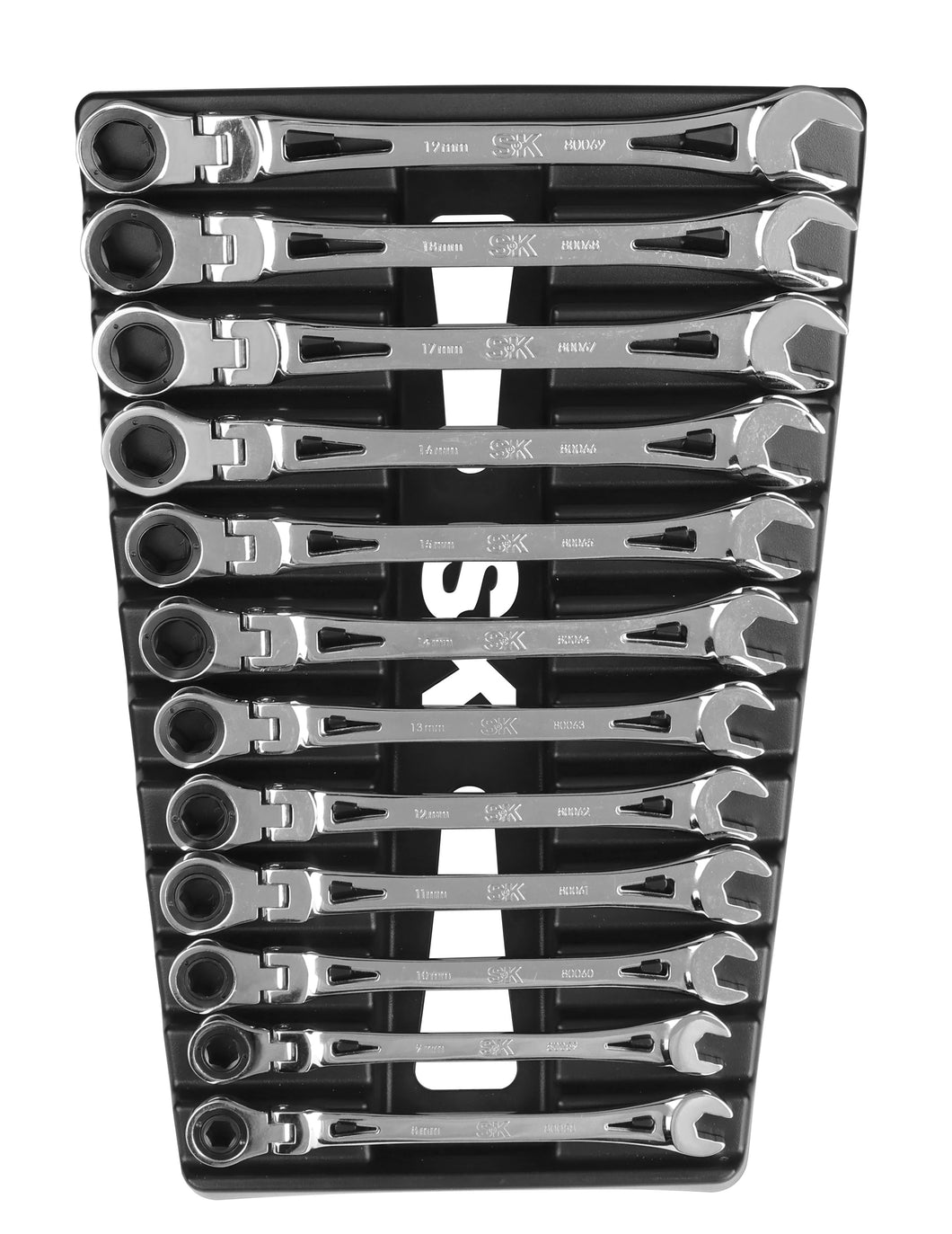 12 Piece Flex-Head X-Frame® Metric Ratcheting Wrench Set