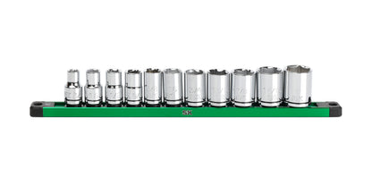 SK01342 - 1/2" Drive, 11 Piece, 6 Point, SAE, Standard Chrome Socket Set
