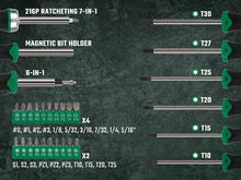Load image into Gallery viewer, 69 Piece Dual-Material Screwdriver Set with Magnetic Bit Holder
