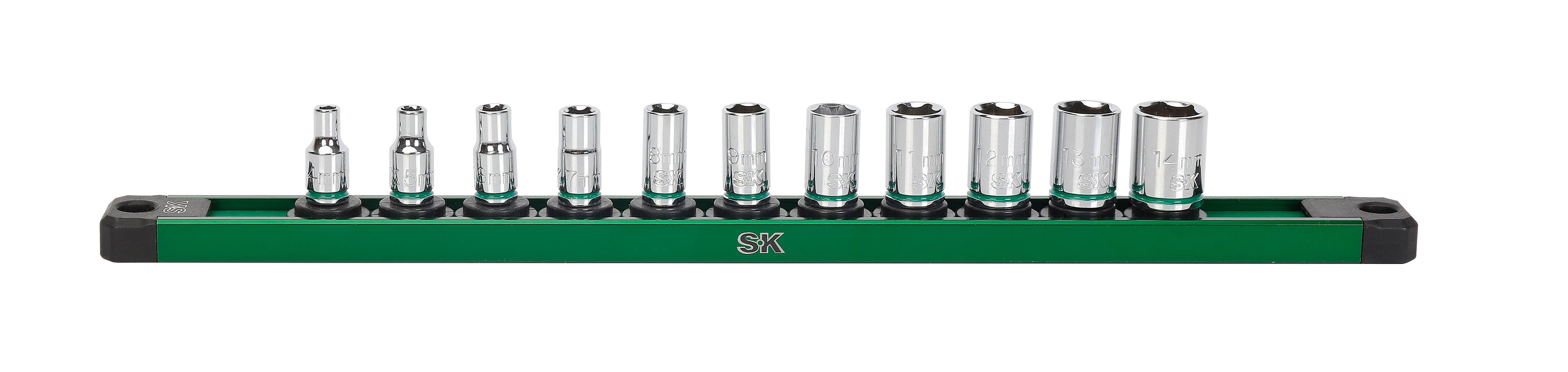 SK01503 - 1/4" Drive, 11 Piece, 6 Point, Metric, Standard Chrome Socket Set