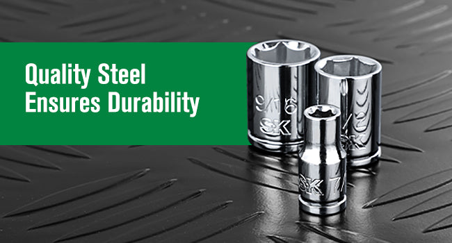 SK01504 - 1/4" Drive, 11 Piece, 6 Point, SAE, Standard Chrome Socket Set View 4