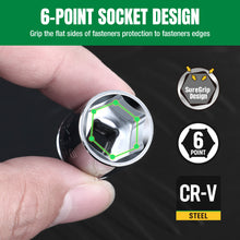 Load image into Gallery viewer, 1/4&quot; Drive, 11 Piece, 6 Point, SAE, Standard Chrome Socket Set
