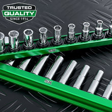 Load image into Gallery viewer, 1/4&quot; Drive, 11 Piece, 6 Point, SAE, Standard Chrome Socket Set
