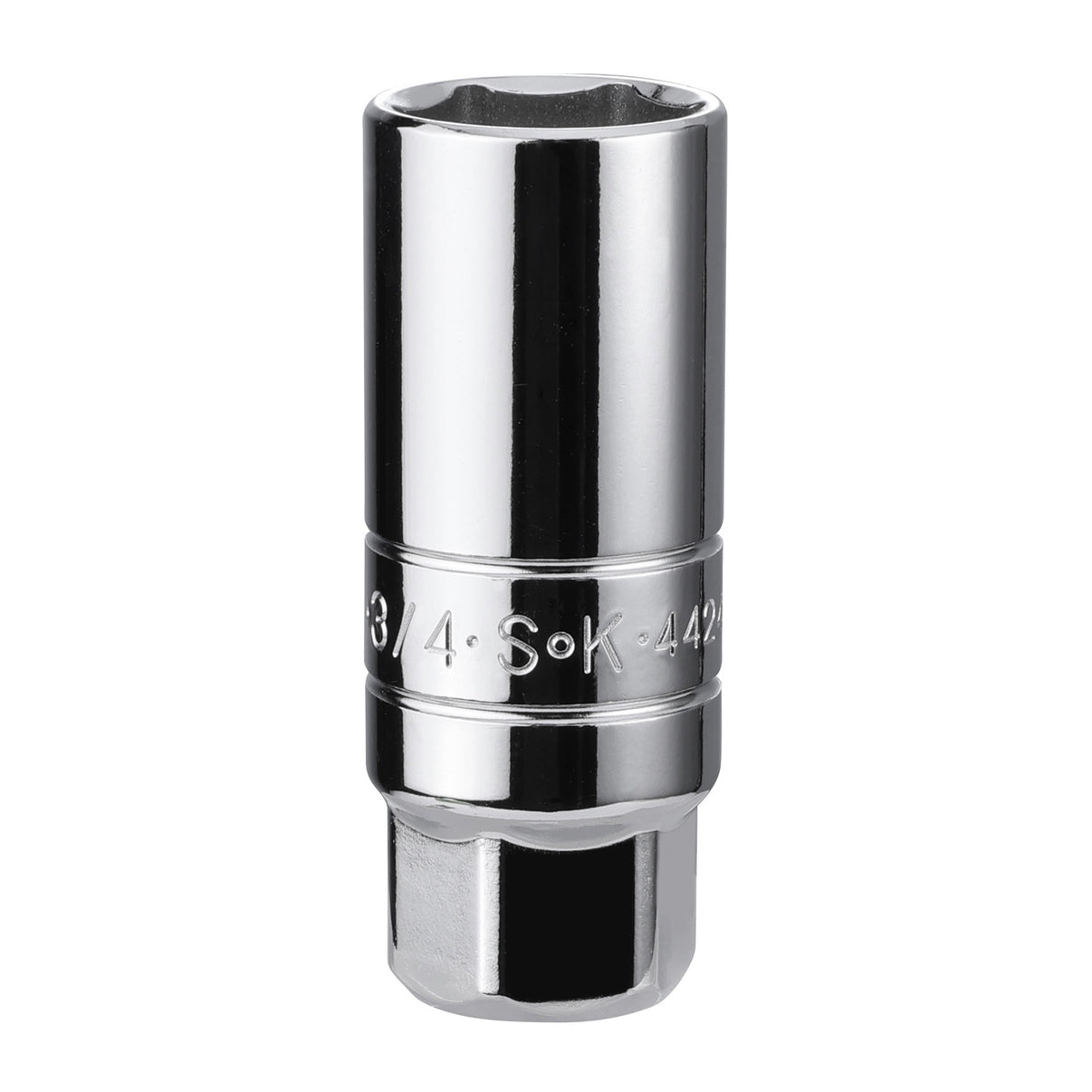 3/4" 3/8" Drive Fractional Spark Plug Chrome Socket