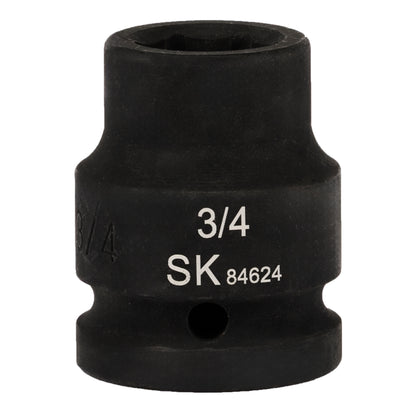 SK84624 - 3/4" Drive, 6 Point, Shallow, SAE Impact Socket, 3/4"
