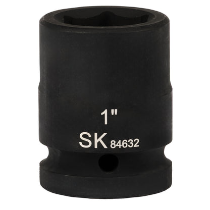 SK84632 - 3/4" Drive, 6 Point, Shallow, SAE Impact Socket, 1"