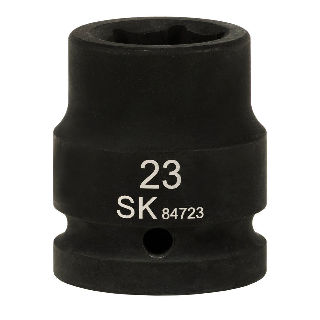 SK84723 - 3/4" Drive, 6 Point, Shallow, Metric Impact Socket, 23mm