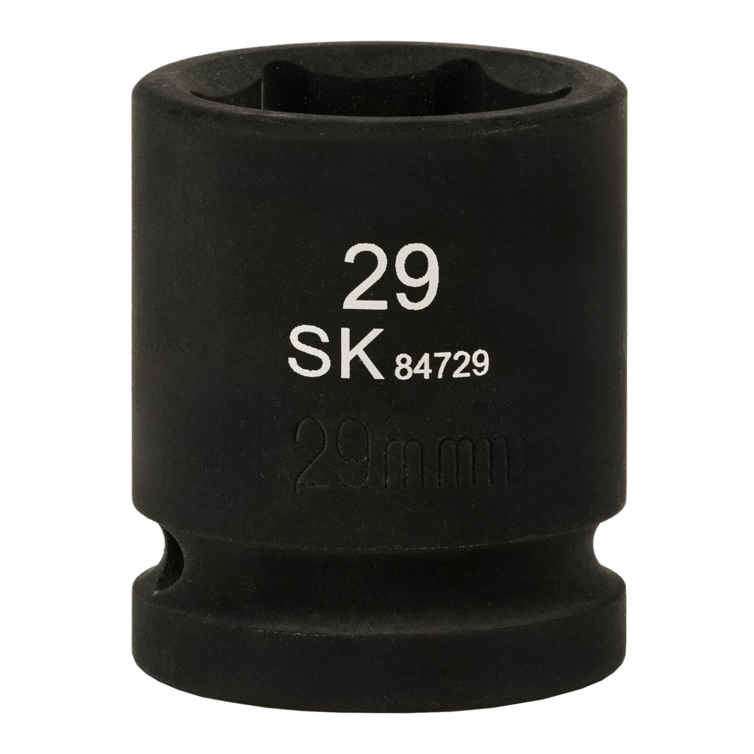 SK84729 - 3/4" Drive, 6 Point, Shallow, Metric Impact Socket, 29mm