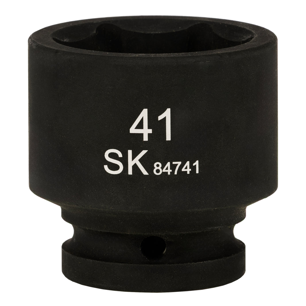SK84741 - 3/4" Drive, 6 Point, Shallow, Metric Impact Socket, 41mm