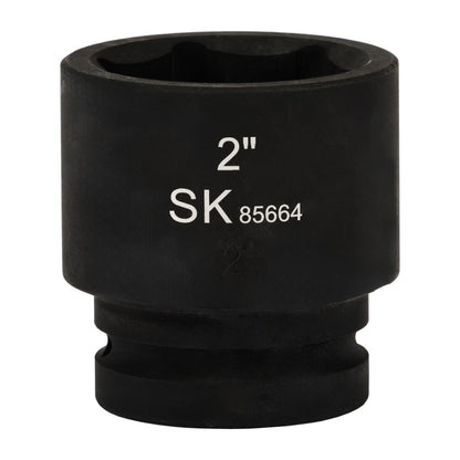 SK85664 - 1" Drive, 6 Point, Shallow SAE Impact Socket, 2"