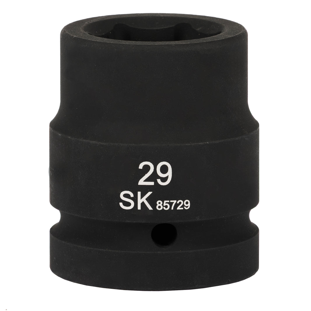 SK85729 - 1" Drive, 6 Point, Shallow Metric Impact Socket, 29mm