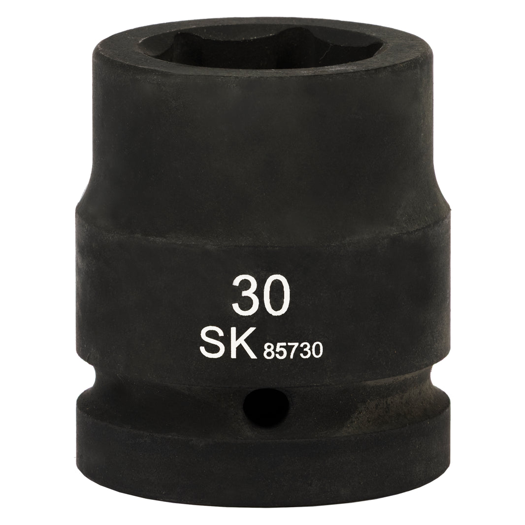SK85730 - 1" Drive, 6 Point, Shallow Metric Impact Socket, 30mm