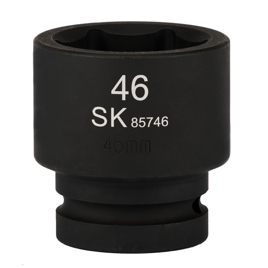 SK85746 - 1" Drive, 6 Point, Shallow Metric Impact Socket, 46mm