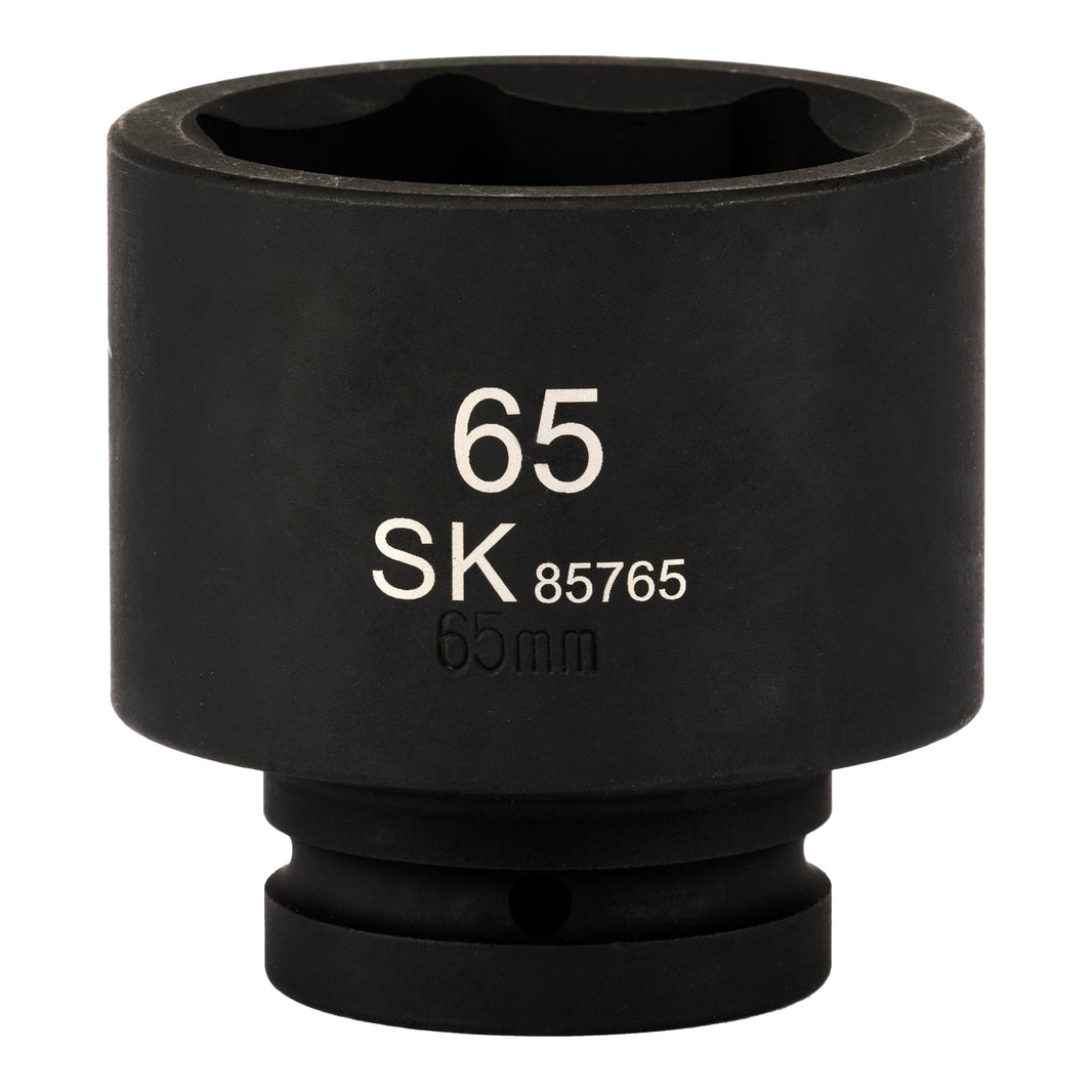 SK85765 - 1" Drive, 6 Point, Shallow Metric Impact Socket, 65mm