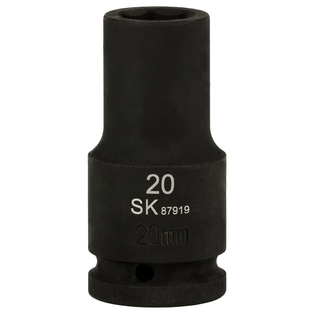 SK87919 - 3/4" Drive, 6 Point, Deep Metric Impact Socket, 20mm