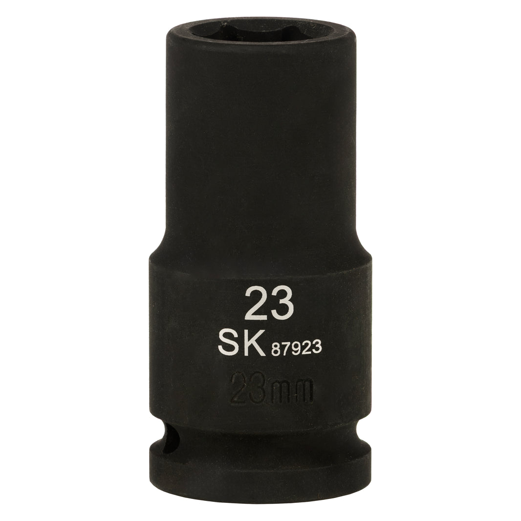 SK87923 - 3/4" Drive, 6 Point, Deep Metric Impact Socket, 23mm