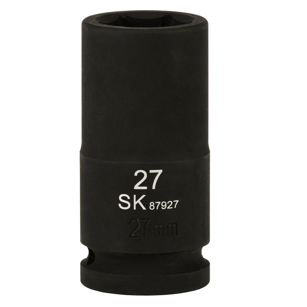 SK87927 - 3/4" Drive, 6 Point, Deep Metric Impact Socket, 27mm
