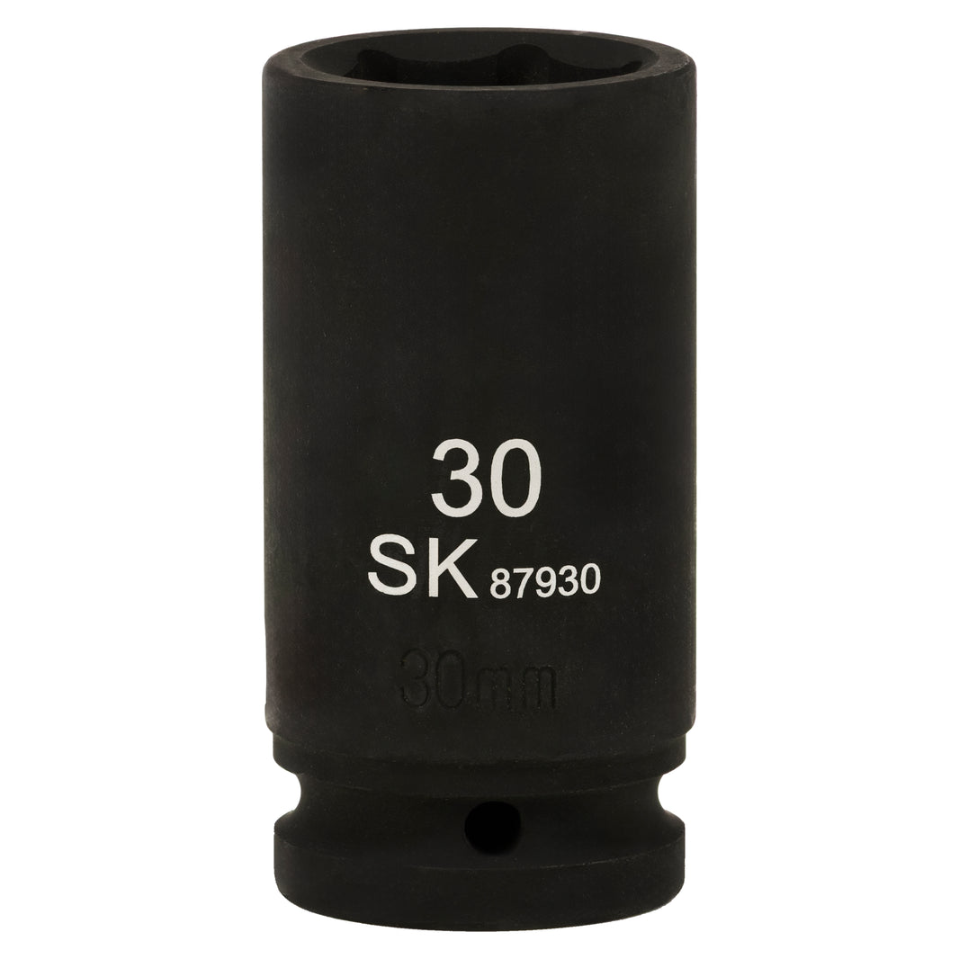 SK87930 - 3/4" Drive, 6 Point, Deep Metric Impact Socket, 30mm