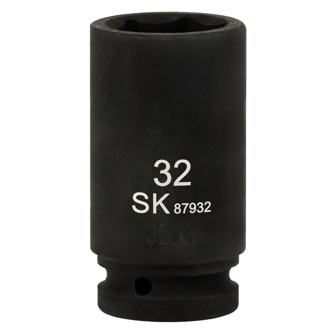 SK87932 - 3/4" Drive, 6 Point, Deep Metric Impact Socket, 32mm