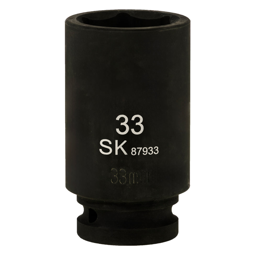 SK87933 - 3/4" Drive, 6 Point, Deep Metric Impact Socket, 33mm