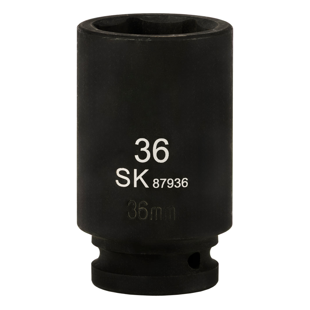 SK87936 - 3/4" Drive, 6 Point, Deep Metric Impact Socket, 36mm
