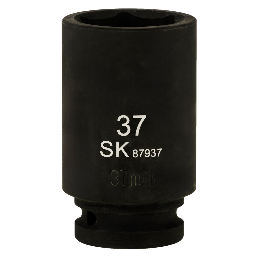 SK87937 - 3/4" Drive, 6 Point, Deep Metric Impact Socket, 37mm
