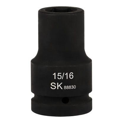 SK88830 - 1" Drive, 6 Point, Deep SAE Impact Socket, 15/16"