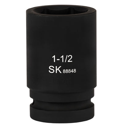 SK88848 - 1" Drive, 6 Point, Deep SAE Impact Socket, 1-1/2"