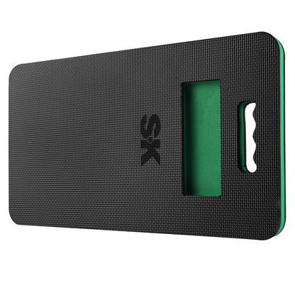 Extra Large Heavy Duty Kneeling Pad by SK Tools USA in black with textured surface and convenient handle