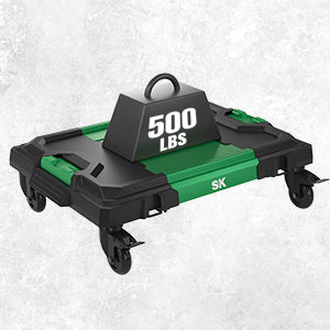 Multi-Purpose Utility Cart by SK Tools USA, LLC in black and green with a 500 lbs weight capacity