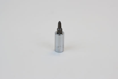 #1 1/4" Drive Phillips Screwdriver Chrome Bit Socket