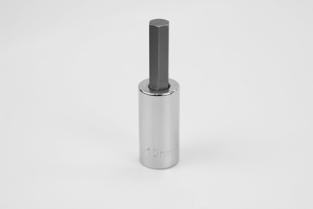 10 mm 1/2" Drive Hex Chrome Bit Socket