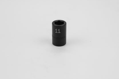 11 mm 3/8" Drive 6 Point Standard Metric Impact Socket