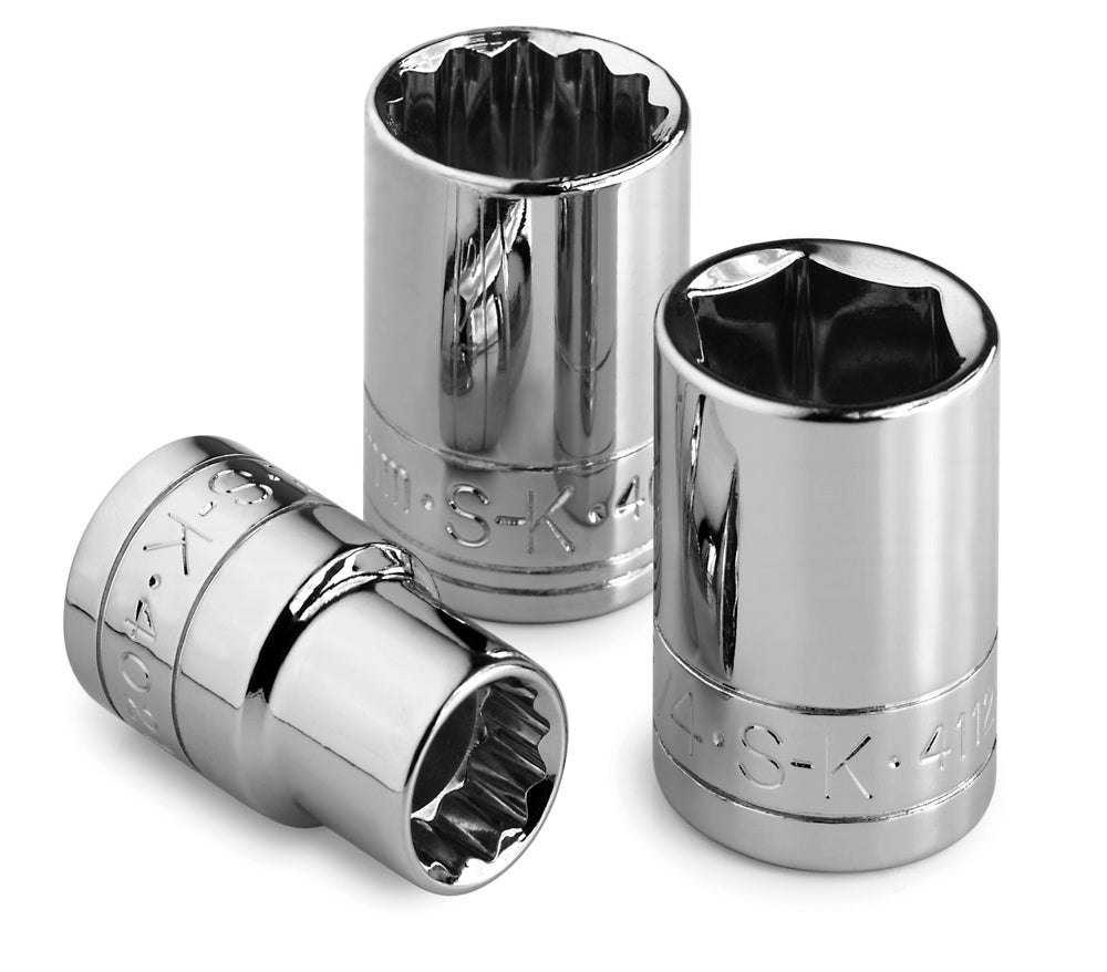 15/16" 3/8" Drive 6 Point Fractional Standard Chrome Socket