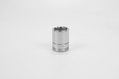 16 mm 3/8" Drive Metric Standard Chrome Socket