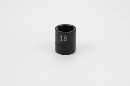 18 mm 3/8" Drive 6 Point Standard Metric Impact Socket