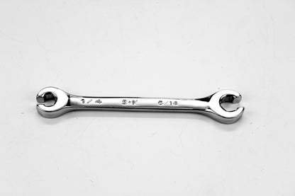 1/4" x 5/16" Fractional Regular Flare Nut Chrome Wrench