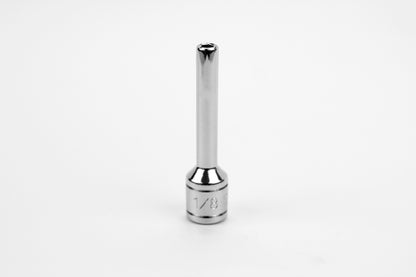 1/8" 1/4" Drive 6 Point Fractional Deep Chrome Socket