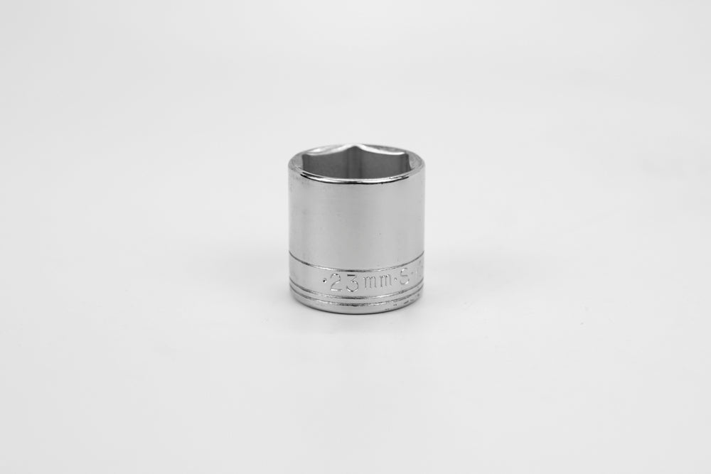 23 mm 3/8" Drive Metric Standard Chrome Socket