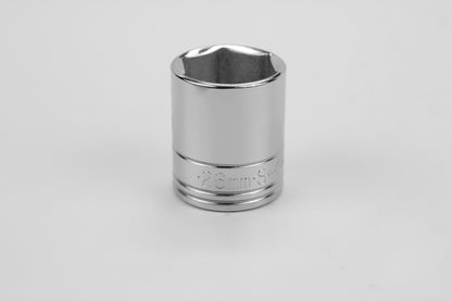 26 mm 1/2" Drive 6 Point Metric Standard Chrome Socket