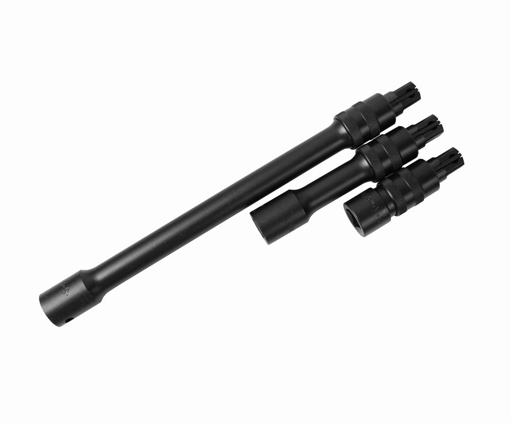 3 Piece 3/8" Drive Locking Impact Extension Set