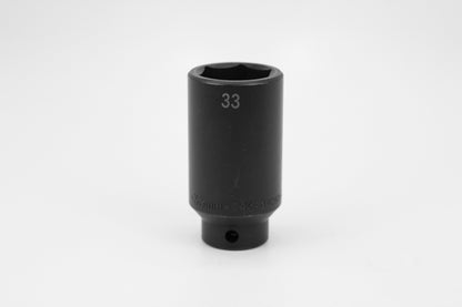 33 mm 1/2" Drive 6 Point Deep Metric Impact Socket