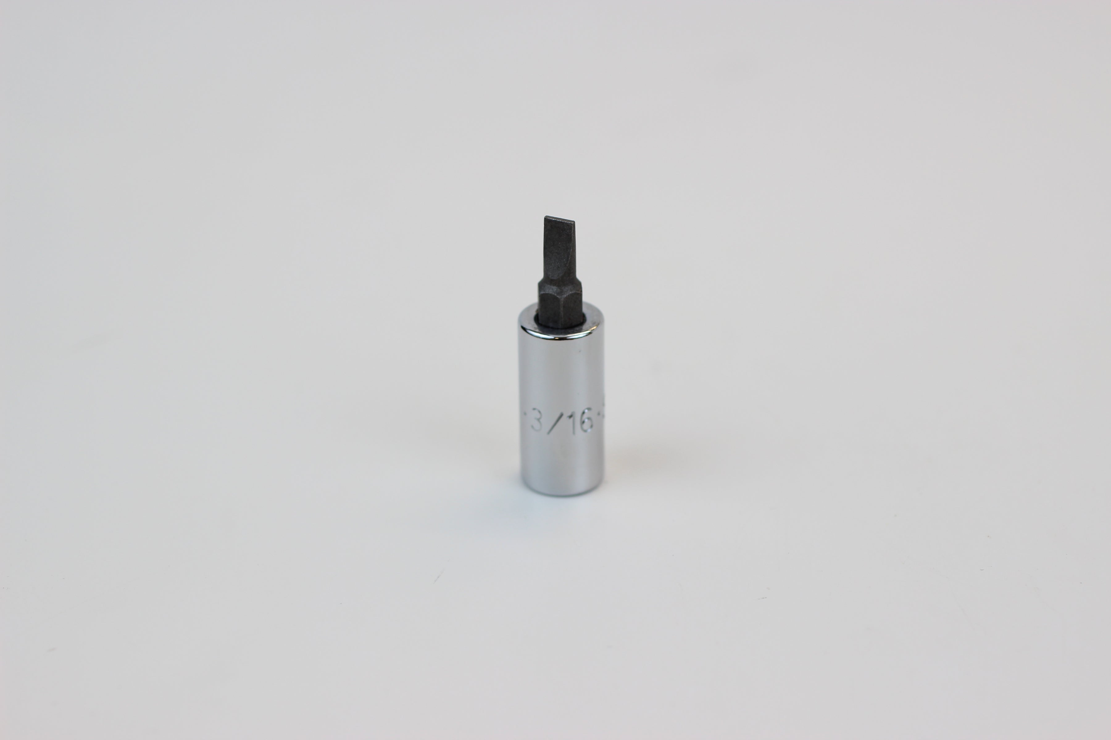 3/16" 3/8" Drive Slotted Screwdriver Chrome Bit Socket